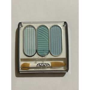 Vintage Aziza 80s Chromatics Aqua Seas Velvet Color Series Blue Eyeshadow Sealed